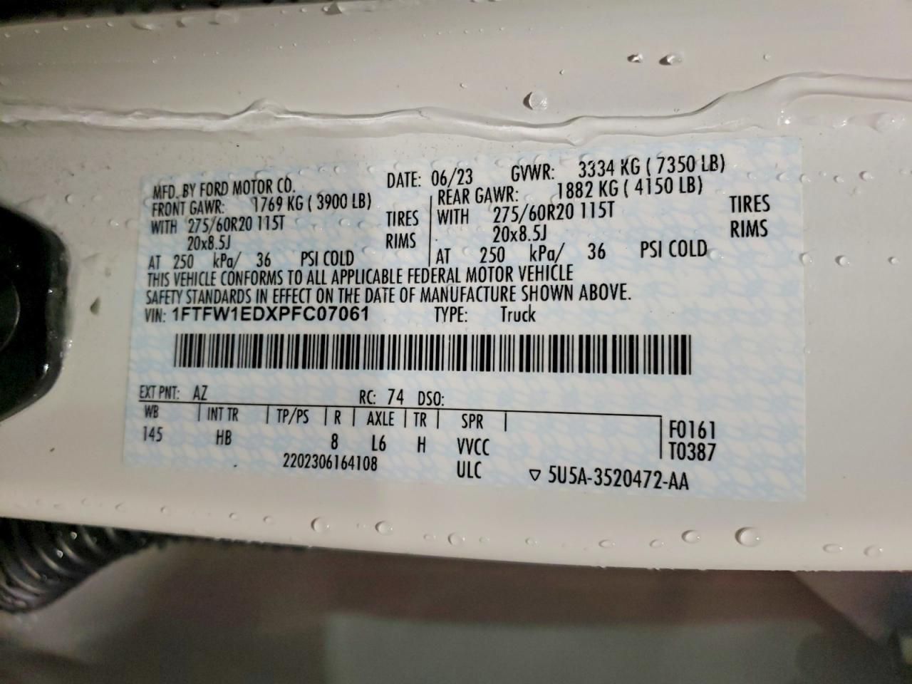 2023 Ford F150 Supercrew