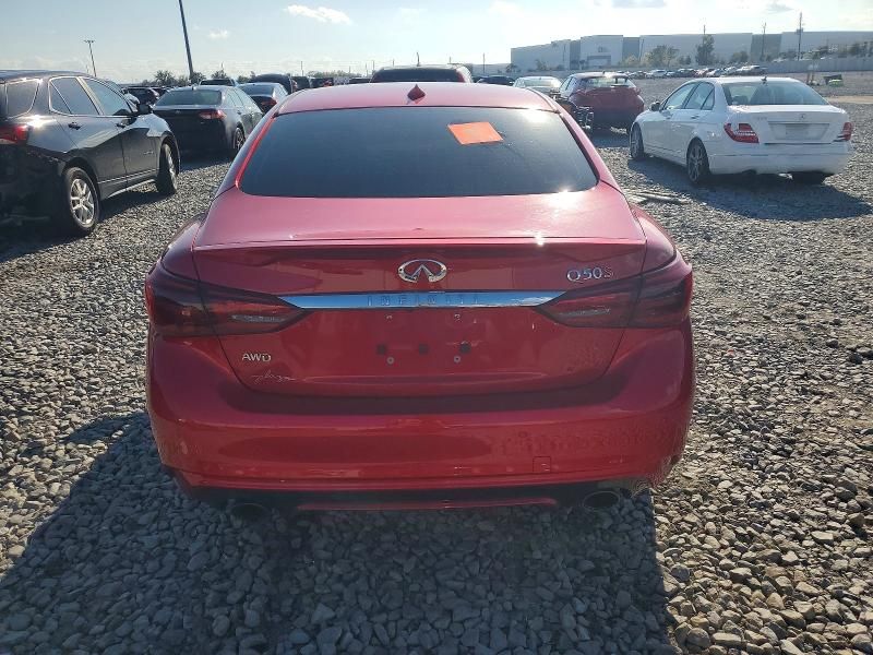 2018 Infiniti Q50 red Sport 400