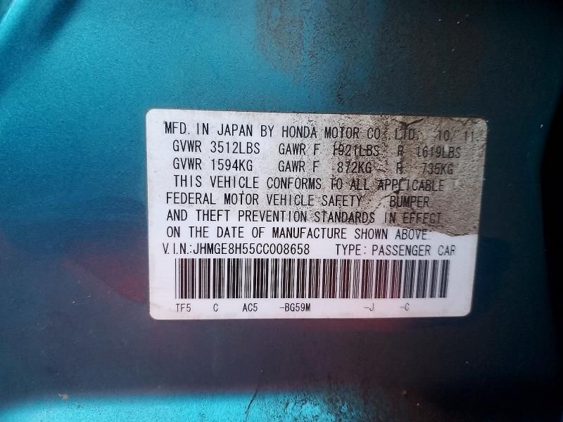 2012 Honda Fit Sport