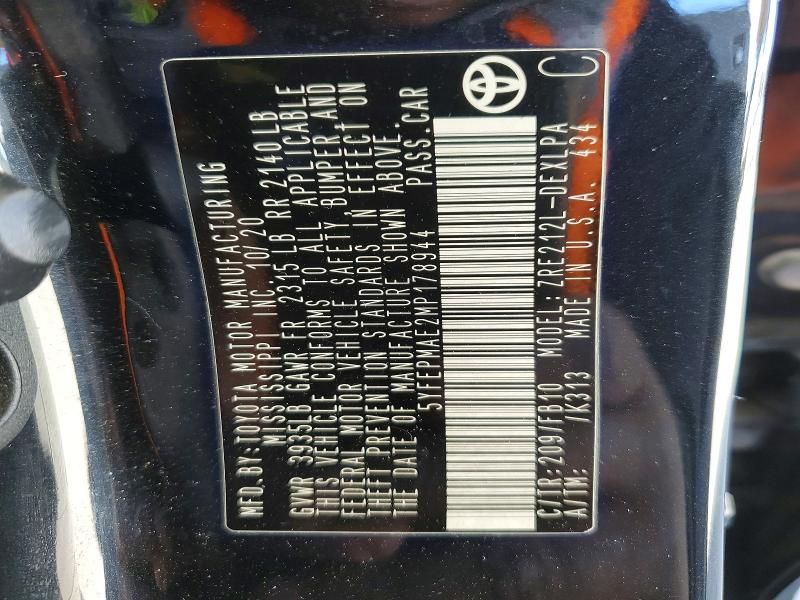 2021 Toyota Corolla le