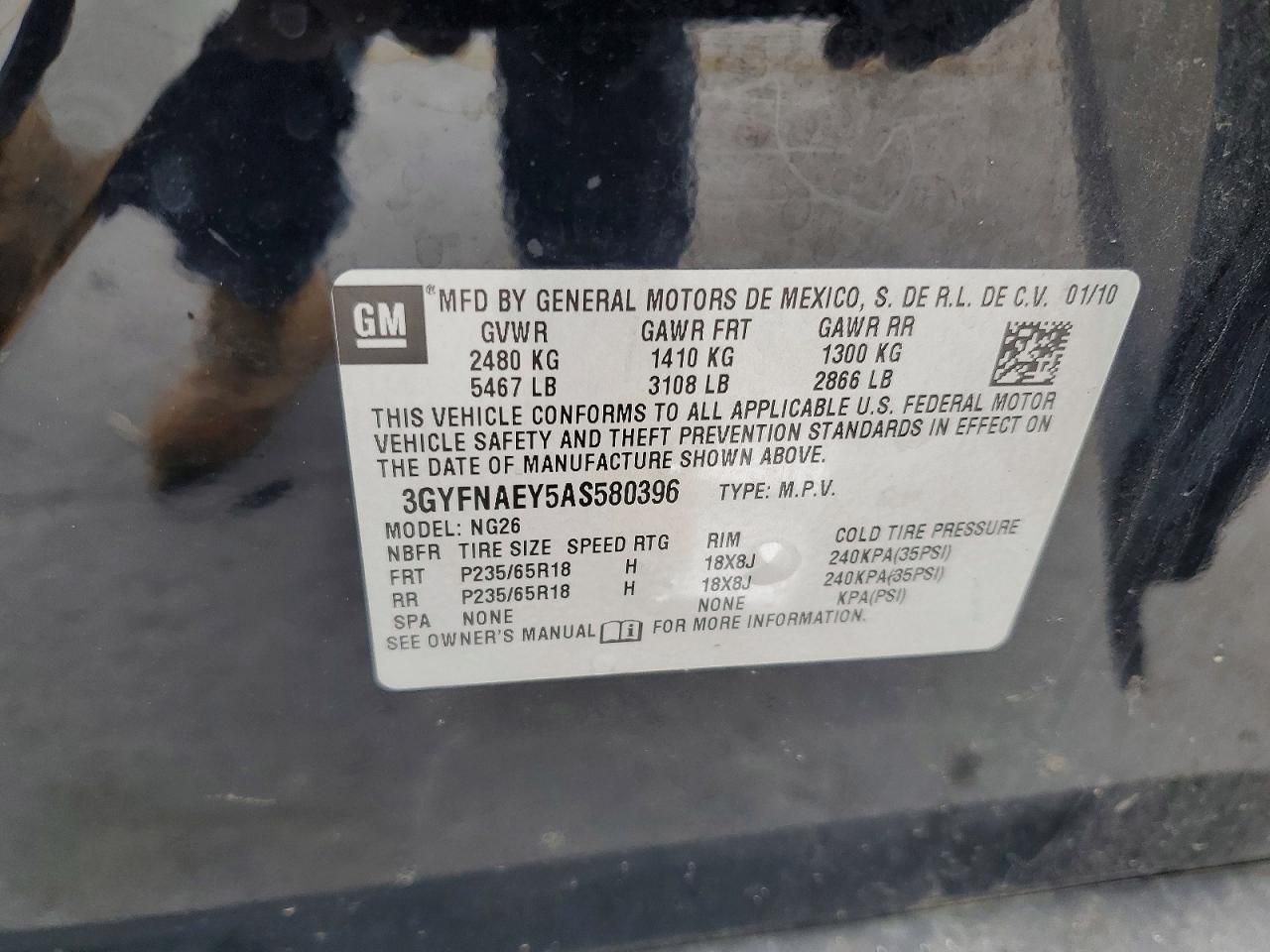 2010 Cadillac Srx Luxury Collection