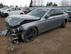 Salvage cars for sale from Copart Bowmanville, ON: 2011 BMW 750 XI