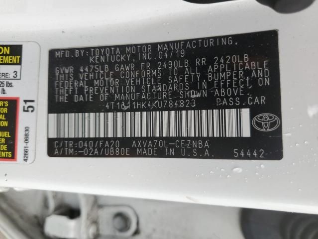 2019 Toyota Camry L