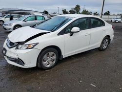 Honda Civic salvage cars for sale: 2013 Honda Civic LX