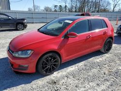 Volkswagen salvage cars for sale: 2015 Volkswagen Golf TDI