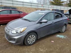 Salvage cars for sale from Copart Davison, MI: 2017 Hyundai Accent SE