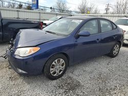 Hyundai salvage cars for sale: 2010 Hyundai Elantra Blue