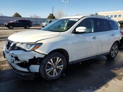 Nissan Pathfinder s salvage cars for sale: 2018 Nissan Pathfinder S