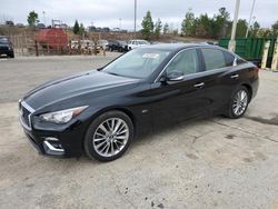 Salvage cars for sale from Copart Gaston, SC: 2018 Infiniti Q50 Luxe