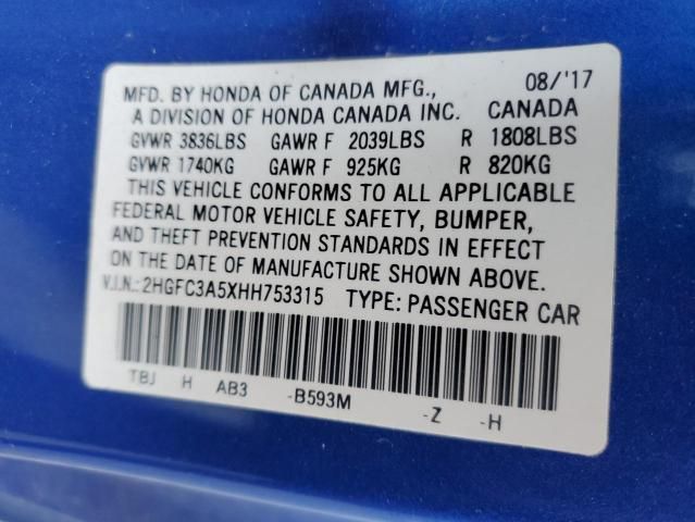 2017 Honda Civic SI