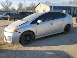 Salvage cars for sale from Copart Wichita, KS: 2012 Toyota Prius