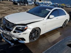 Salvage cars for sale from Copart Woodhaven, MI: 2016 Mercedes-Benz S 63 AMG