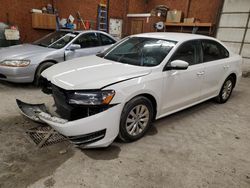 Salvage cars for sale from Copart Ebensburg, PA: 2015 Volkswagen Passat S