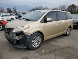 Salvage cars for sale from Copart Moraine, OH: 2011 Toyota Sienna XLE