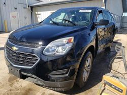 Salvage cars for sale from Copart Pekin, IL: 2016 Chevrolet Equinox LS