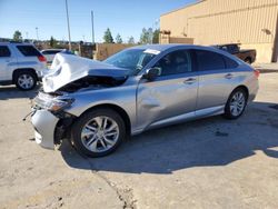 Honda Accord LX salvage cars for sale: 2020 Honda Accord LX