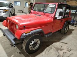 Salvage cars for sale from Copart West Mifflin, PA: 1993 Jeep Wrangler / YJ S
