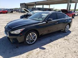 Salvage cars for sale from Copart West Palm Beach, FL: 2021 Infiniti Q50 Luxe