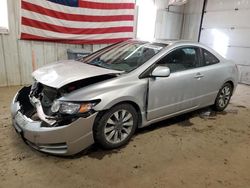 Salvage cars for sale from Copart Lyman, ME: 2009 Honda Civic EX