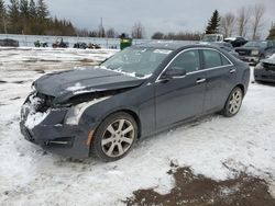 Salvage cars for sale from Copart Bowmanville, ON: 2015 Cadillac ATS Luxury