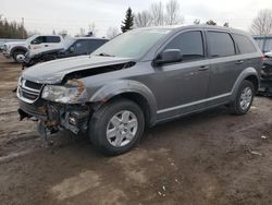 Salvage cars for sale from Copart Ontario Auction, ON: 2012 Dodge Journey SE