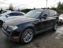 Salvage cars for sale from Copart San Martin, CA: 2007 BMW X3 3.0SI
