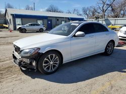 Mercedes-Benz C300 salvage cars for sale: 2016 Mercedes-Benz C300