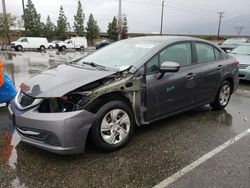 Salvage cars for sale from Copart Rancho Cucamonga, CA: 2015 Honda Civic LX