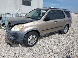 Salvage cars for sale from Copart New Braunfels, TX: 2006 Honda CR-V LX
