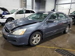 Honda Accord ex salvage cars for sale: 2007 Honda Accord EX