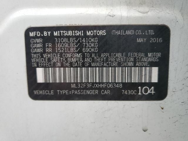 2017 Mitsubishi Mirage G4 ES