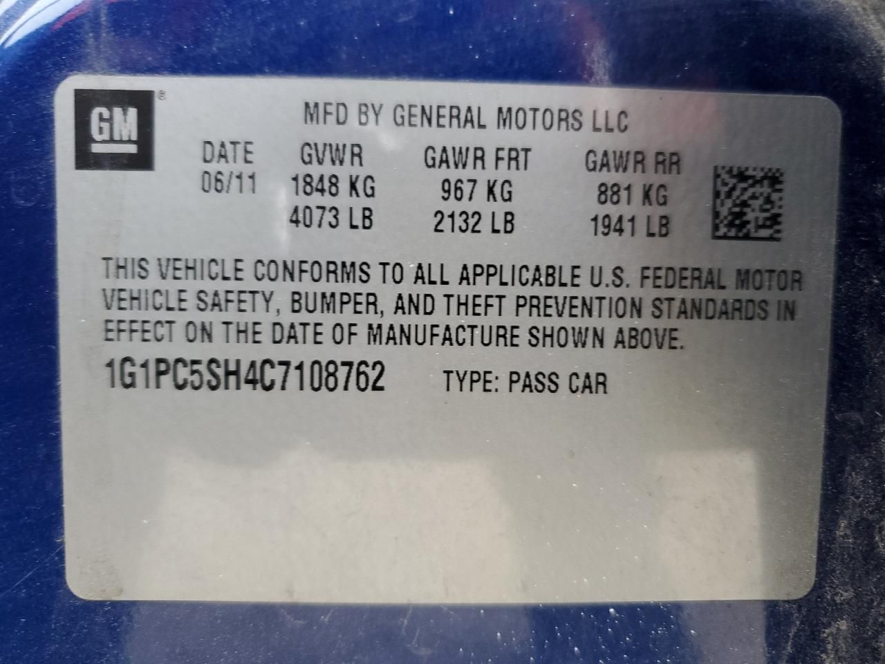 2012 Chevrolet Cruze ls