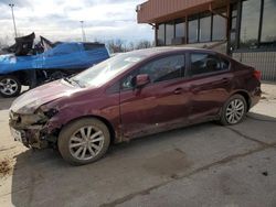 Honda salvage cars for sale: 2012 Honda Civic EX