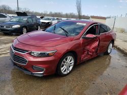 Chevrolet salvage cars for sale: 2016 Chevrolet Malibu LT