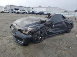 Salvage cars for sale from Copart Vallejo, CA: 2018 Infiniti Q60 Luxe 300