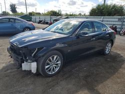 Salvage cars for sale from Copart Miami, FL: 2016 Infiniti Q50 Base