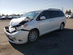 Salvage cars for sale from Copart Rancho Cucamonga, CA: 2011 Toyota Sienna XLE