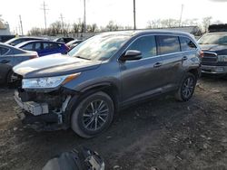 Toyota salvage cars for sale: 2017 Toyota Highlander SE