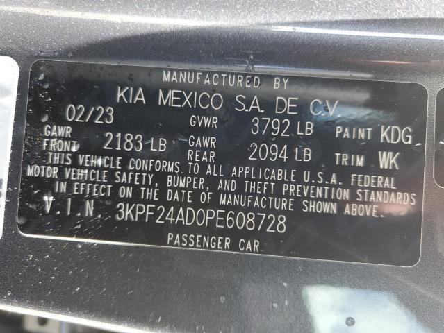 2023 KIA Forte lx