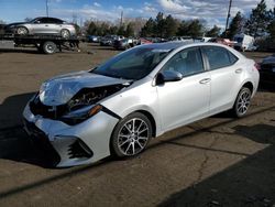 Toyota Corolla l salvage cars for sale: 2017 Toyota Corolla L