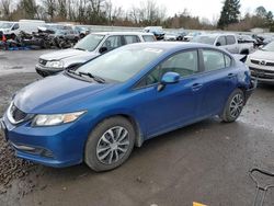 Honda Civic salvage cars for sale: 2013 Honda Civic LX