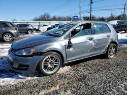 Volkswagen Golf salvage cars for sale: 2016 Volkswagen Golf S