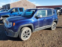 Jeep salvage cars for sale: 2016 Jeep Renegade Limited