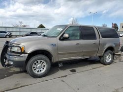 Ford salvage cars for sale: 2003 Ford F150 Supercrew