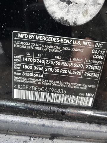 2012 Mercedes-Benz GL 450 4matic