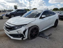 Vehiculos salvage en venta de Copart Miami, FL: 2019 Honda Civic Sport