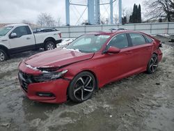 Honda Accord salvage cars for sale: 2018 Honda Accord Sport