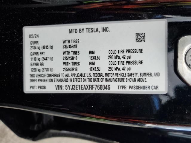 2024 Tesla Model 3