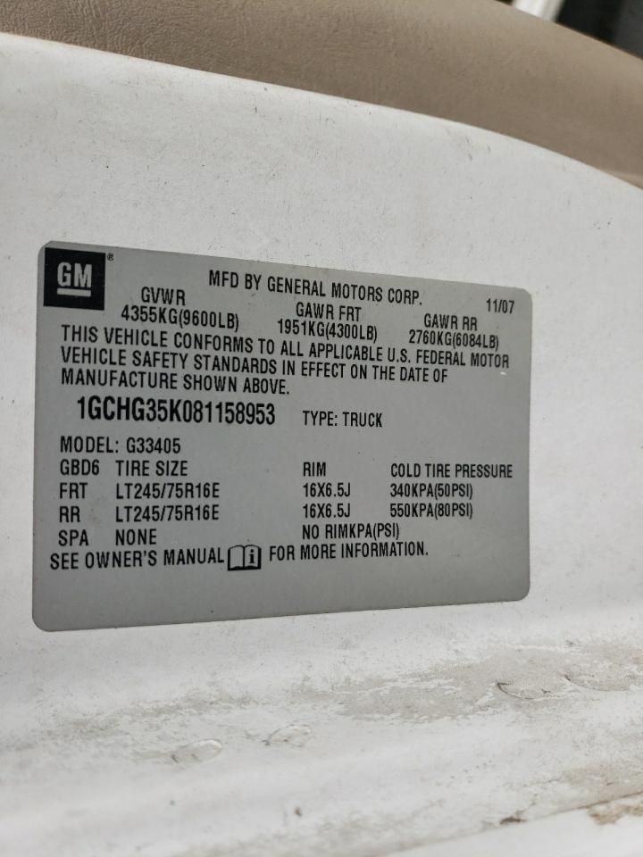 2008 Chevrolet Express G3500