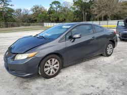 Salvage cars for sale from Copart Fort Pierce, FL: 2012 Honda Civic LX